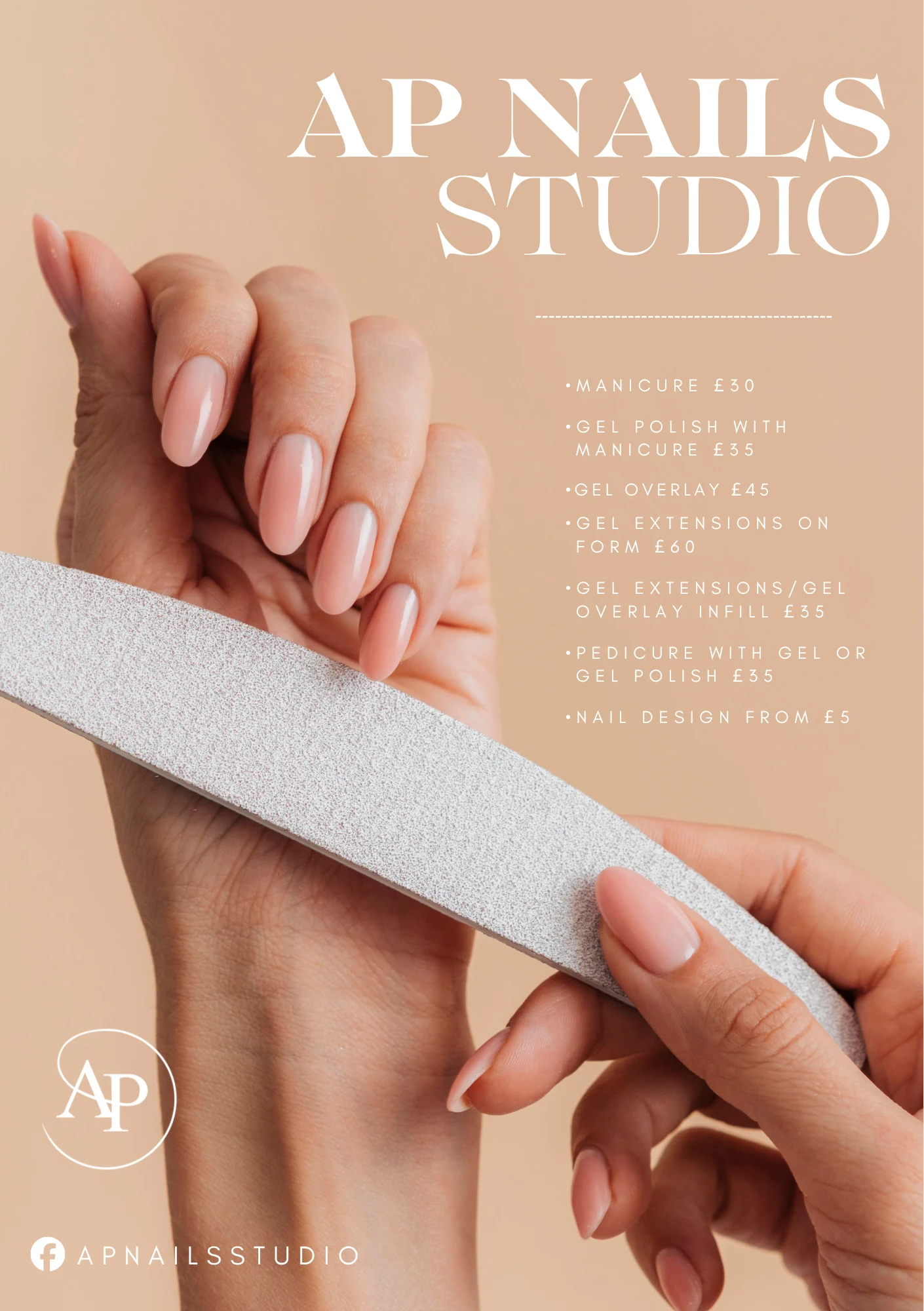 AP Nails Studio — Instagram promo post