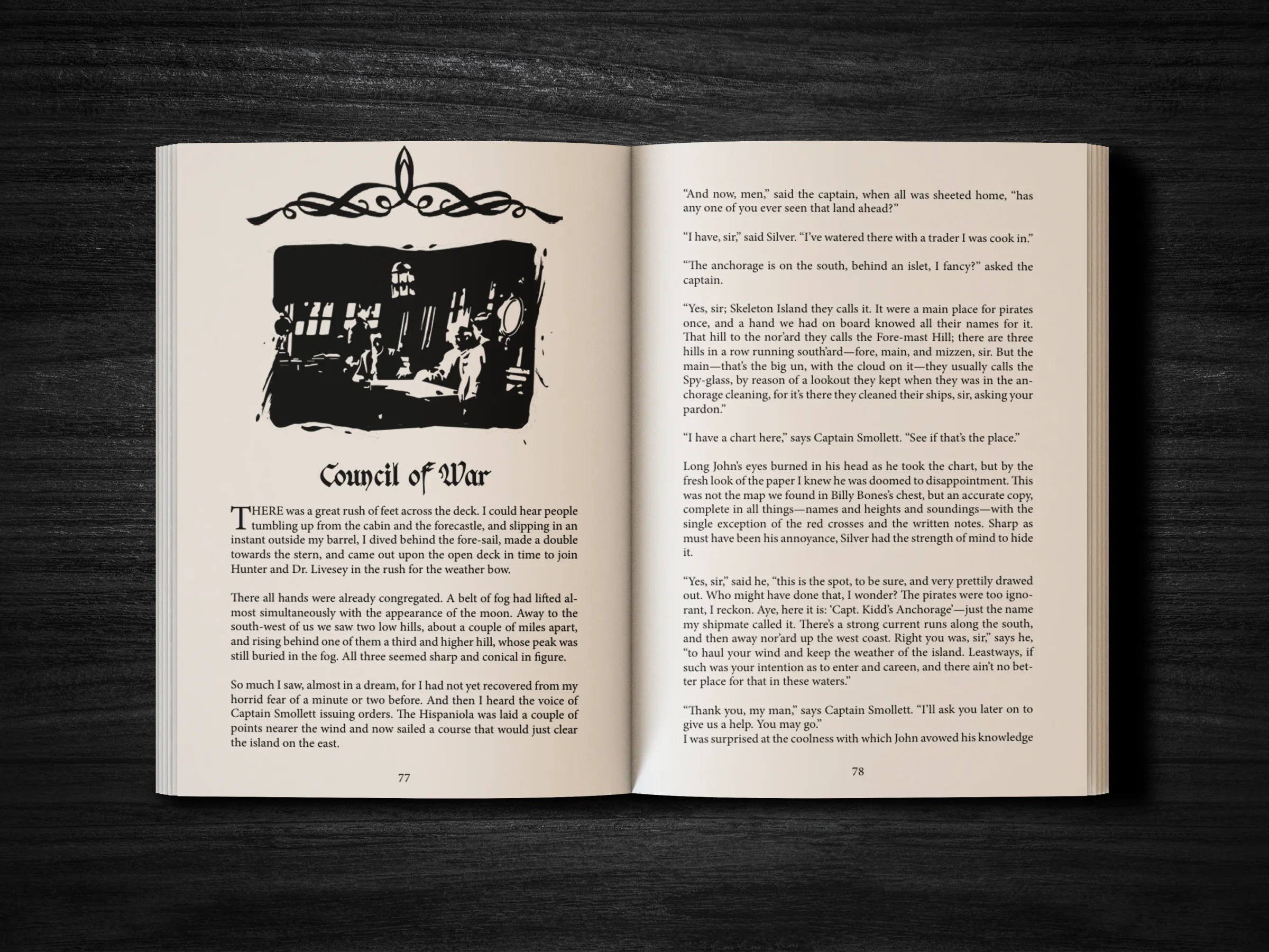 Treasure Island — interior spread